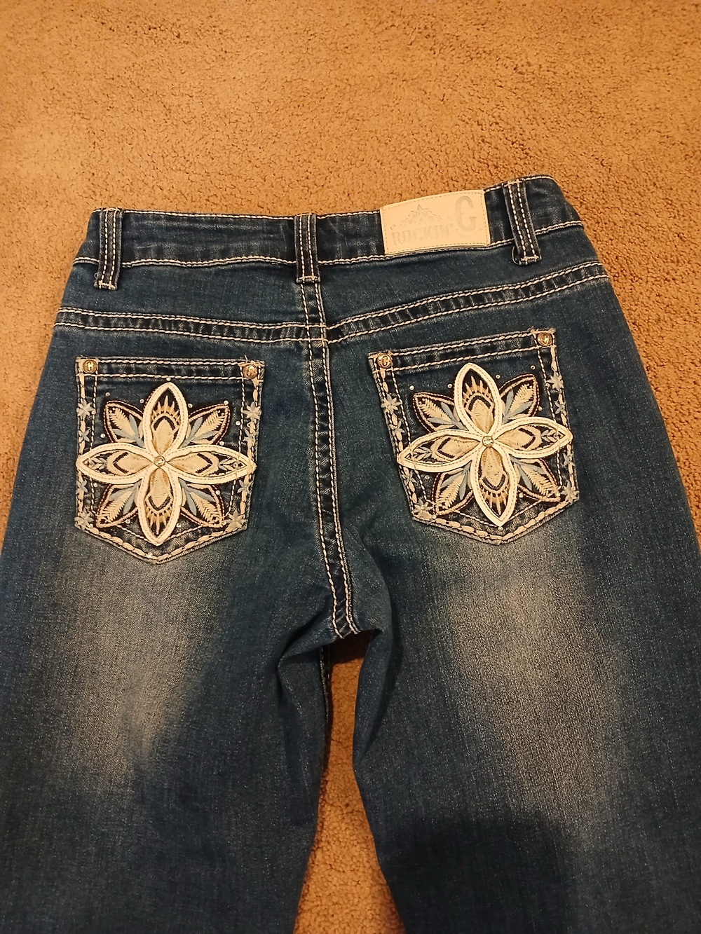 Girls Rockin C Jeans